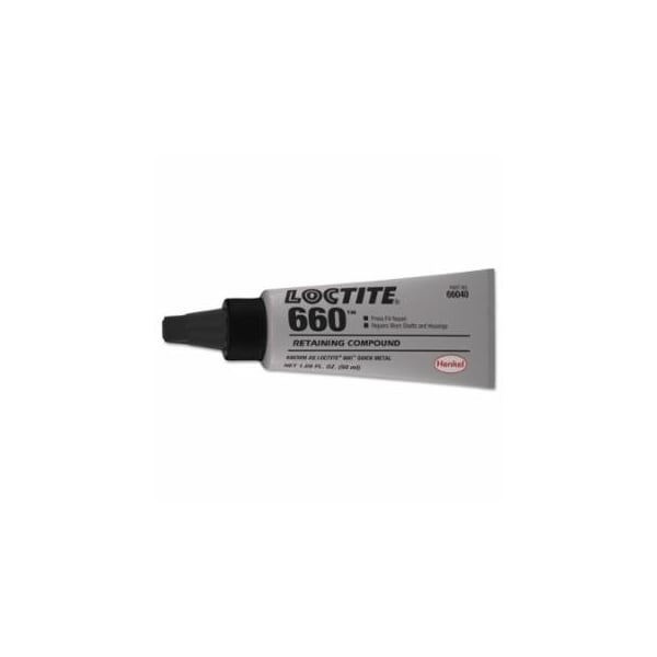 Loctite 660, Quick Metal Retaining Compound, 50 mL Tube, Silver, 3300 psi 442-135527 - main
