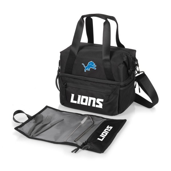 Picnic Time Family Of Brands NFL Detroit Lions - Tarana Recycled Lunch Bag Cooler with Utensils 515-01-179-114-2 - main