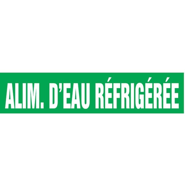 Accuform FRENCH PIPE MARKER ALIM D ft EAU CRPK251STB - main