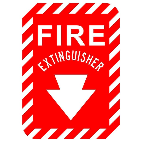 Sign Solutions Usa Fire Sign, 10 in Width, Aluminum Sign, Vertical Rectangle DCS10DWT1014CUS00065 - main