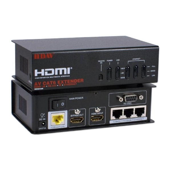 Qvs HDMI 4-in-1 CAT6 Extender - HD4-C6E - main