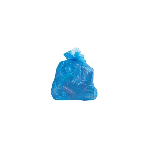 Bubblefast 100-Blue Recycling Trash Liner - 55 - 60 Gallon, 1.4 Mil., 100PK BFCL8009 - main