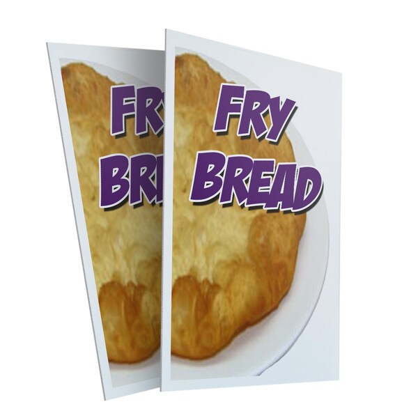 Signmission Fry Bread, Plastic Signs Only 24 Inch x 36 Inch, Corrugated Plastic, 2PK CSB-2436-2PACK-Fry Bread - main