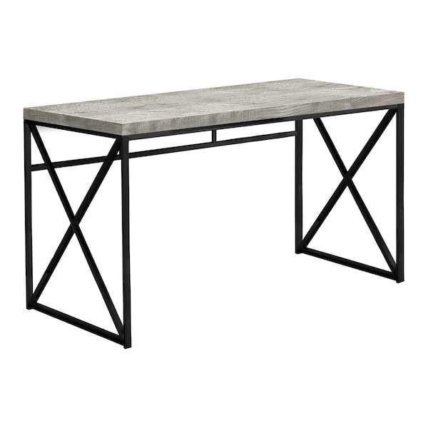 Homeroots 47" Gray and Black Computer Desk 333548 - main
