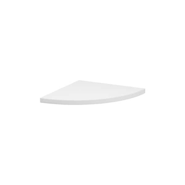 Dolle Lite Corner Dolle Lite .75 in. H X 11.8 in. W X 11.8 in. D White Wood Corner Shelf 55404 - main