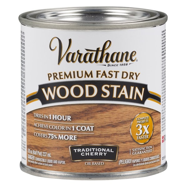 Rust-Oleum 1/2 Pt Traditional Cherry Varathane Premium Fast Dry Wood Stain 262027 - main