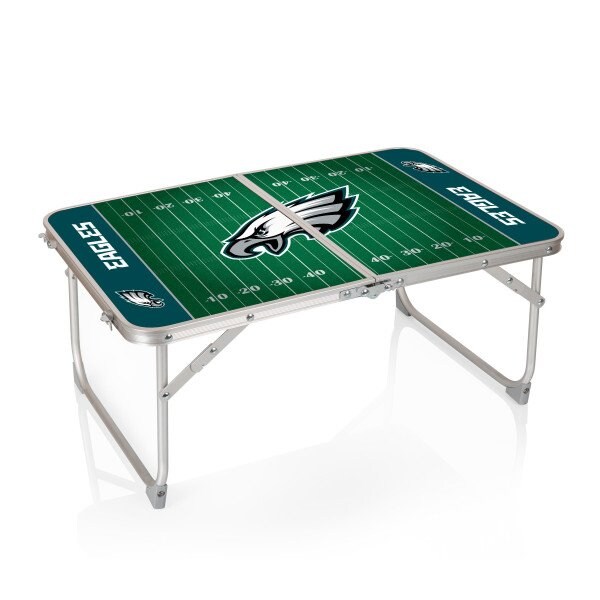 Picnic Time Family Of Brands Philadelphia Eagles - Concert Table Mini Portable Table, (Charcoal Wood Grain) 843-00-141-244-2 - main