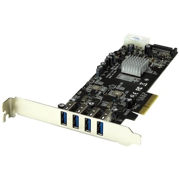 Startech.Com 4 Port PCIe USB 3.0 Card w/ 2 Channels PEXUSB3S42V - main