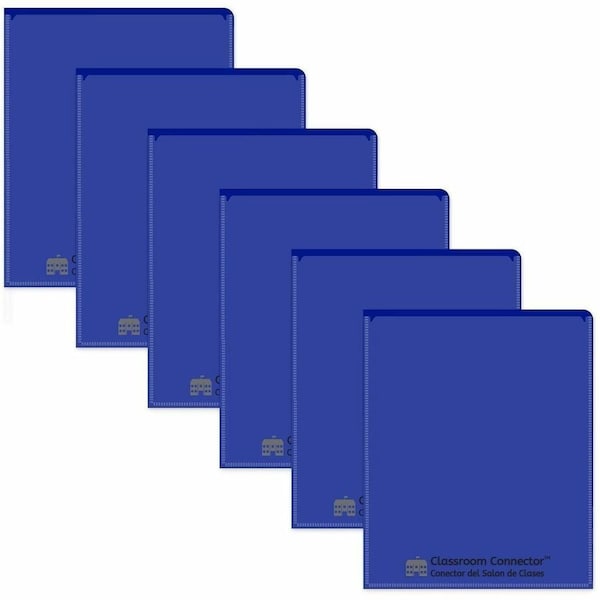 C-Line Products Classroom Connectorâ„¢ School-To-Home Folders, Blue, PK25 32005 - main
