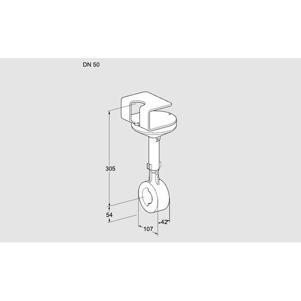 Honeywell Kromschroder VLV, BFLY, BVHR50Z01A, DN 50 FITS BETWEEN E KS88302698 - main