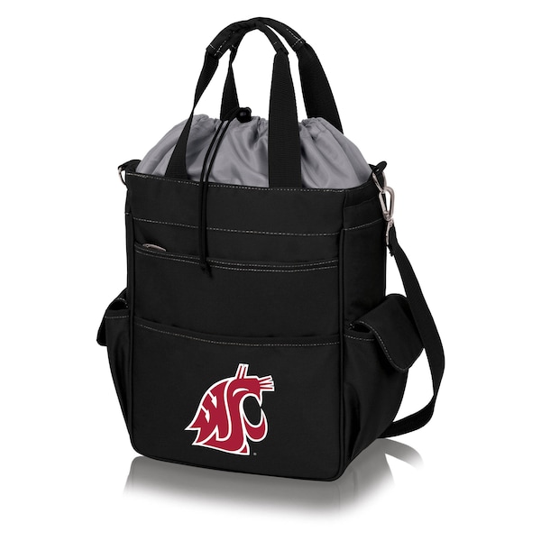 Picnic Time Family Of Brands NCAA Washington State Cougars Activo Tote Cooler Bag - Soft Cooler Bag 614-00-175-634-0 - main