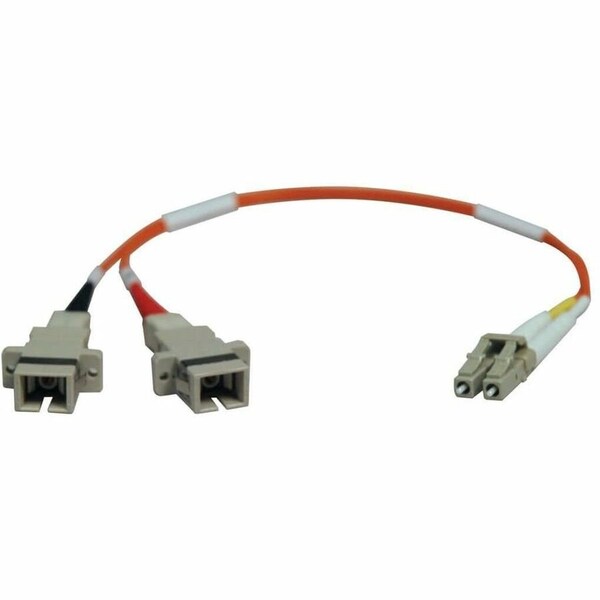 Eaton Tripp Lite Series Duplex Multimode 50/125 Fiber Adapter LC-SC M/F 1 ft. 0.31 m N458-001-50 - main