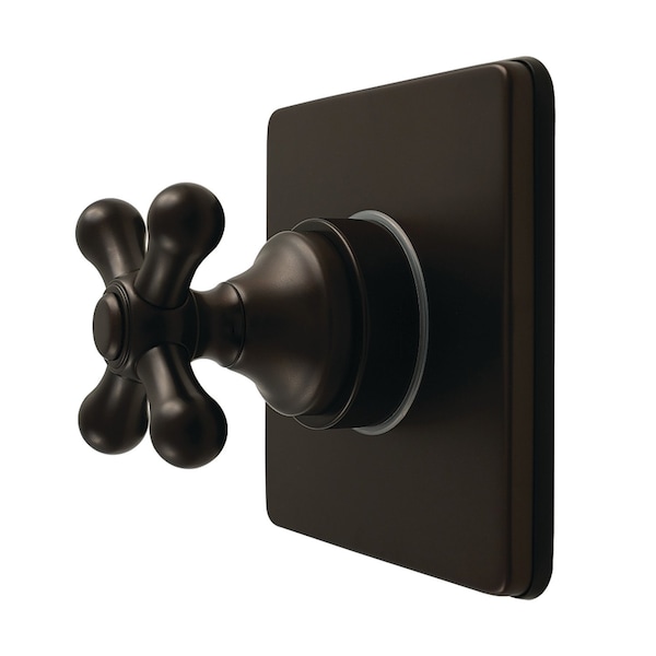 Kingston Brass Single-Handle Six-Way Diverter Valve with Square Trim Kit, Oil Rubbed Bronze KS4045AX - main