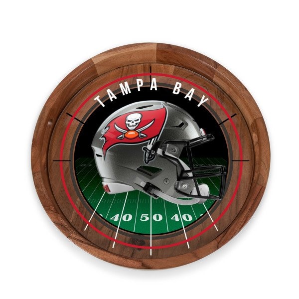 Picnic Time Family Of Brands NFL Tampa Bay Buccaneers - Barista Serving Tray with Glass Insert 907-09-511-304-2 - main