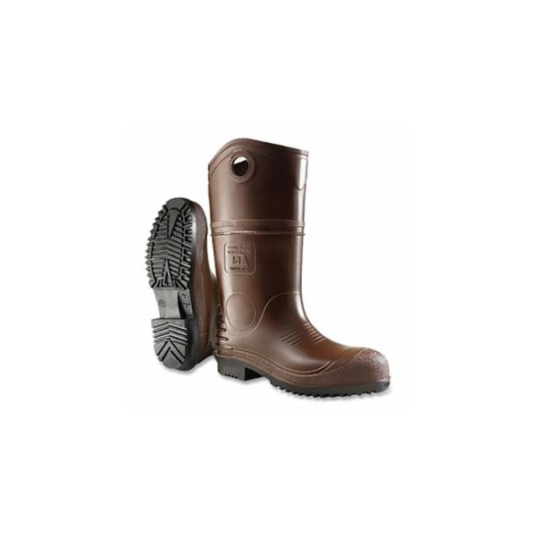 Dunlop Protective Footwear DuraPro XCP Rubber Boots, Steel Toe, Men's 5, 16 in Boot, PVC, Brown/Black 868-8408600.05 - main
