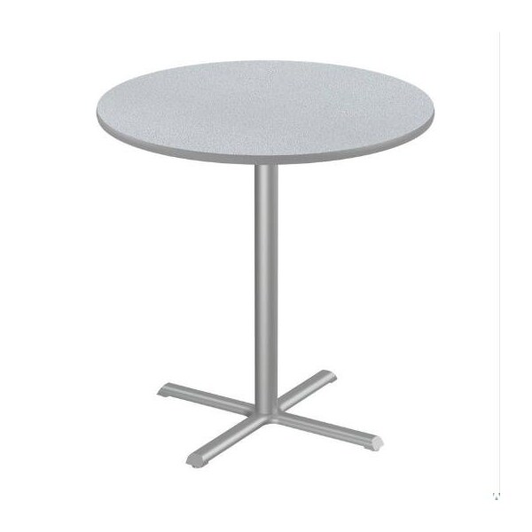 Correll Round Cafe Table, 36 in W, 36 in L, 42 in H, Particleboard Top, Gray Granite SXB36R-15-98-13 - main