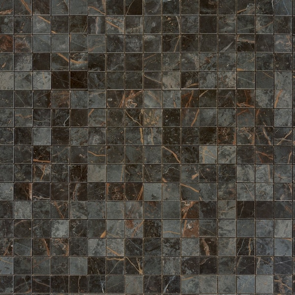 Apollo Tile 12 x 12 in. Matte Dark Gray Blue, Mosaic Wall and Floor Tile 10.76 sq ft/case, 11PK ATH88ROMOSA - main
