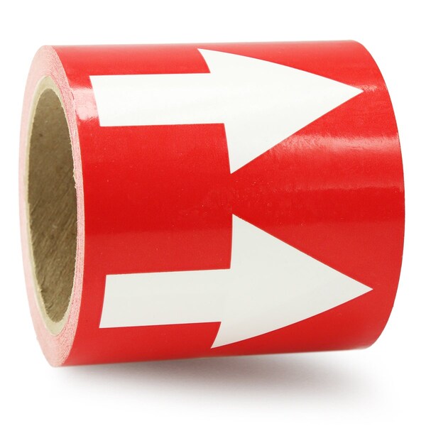 Accuform DIRECTIONAL FLOW ARROW TAPES 4 in x RAW459RDWT - main
