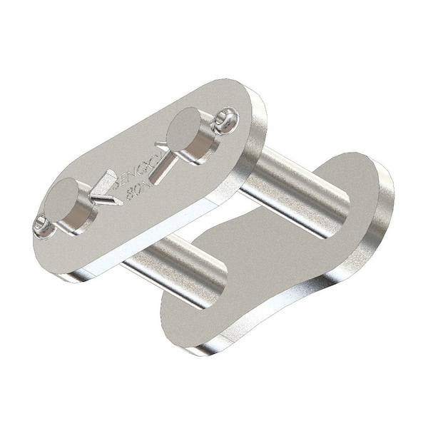 Senqcia 80NPCL Single Strand Cottd Connecting Link, 80NP chain, 1P, 1.4 OAW, .312 Pin, Stl S-80NPCL - main