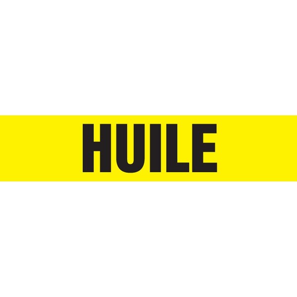 Accuform FRENCH PIPE MARKER HUILE LANGUAGE CRPK543SSH - main