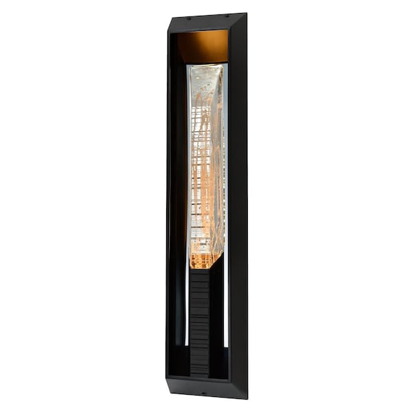 Cwi Lighting Petra Integrated LED 29in Sand Black Outdoor Wall Light with Handcrafted Glass 1723W29-1-101-B - main