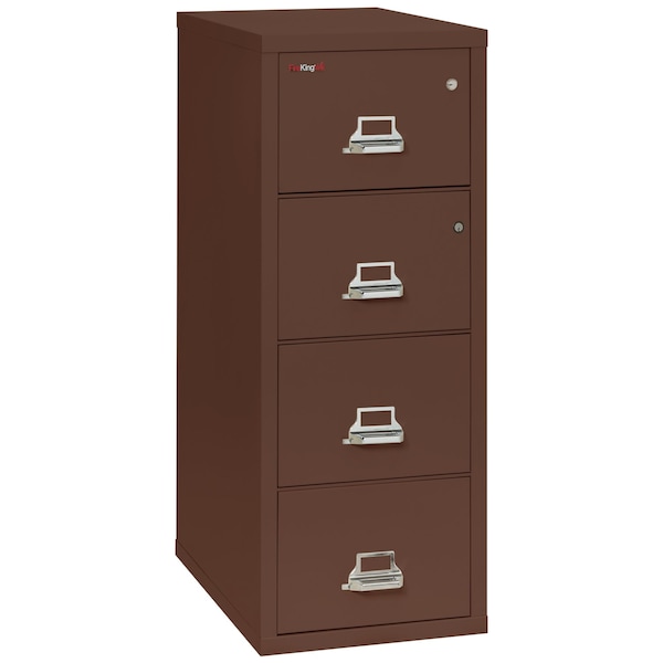 Fireking 4 Drawer, 1 Hr Fire Rated, Vertical, 31" Legal, Safe-In-A-File Brown 4-2131-CBRSF - main