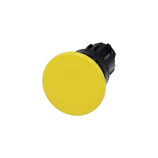 Siemens Mushroom pushbutton, 22 mm, round, plastic, yellow, 40mm 3SU1000-1BD30-0AA0-ZY10 - main