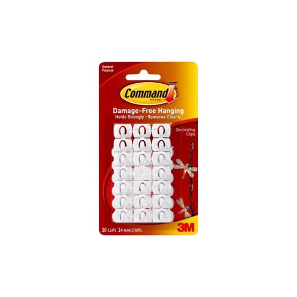 Command Clear Decorating Clips, 17026CLR-, PK36 17026 - main