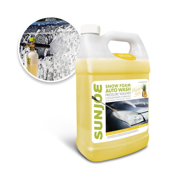 Snow Joe Premium Snow Foam Cannon P.W. Car Wash Soap and Cleaner, 1-Gal. Pineapple SPX-FCS1G - main