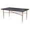 Homeroots 72" Black and Bronze Wood and Steel Dining Table 557691 - alternate 2