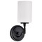 Nuvo Liam, 1 Light Vanity, Matte Black, White Opal Glass 60/8211 - alternate 2