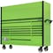 Extreme Tools Hutch and Roller Cabinet, 17 Drawer, Green, 72 in W DX7218HRGK - alternate 1