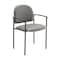 Flash Furniture Tiffany Comfort Gray Vinyl Stackable Steel Side Reception Chair with Arms BT-516-1-GRY-VINYL-GG - alternate 1