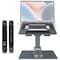 Purely Ergonomic Laptop/Tablet Stand 8-in-1 Docking Station, Silver L107 - alternate 1