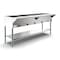 Koolmore Five Pan Open Well Electric Steam Table with Undershelf, 240V, . KM-OWS-5 - alternate 2
