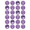 Trend Purple Smiles/Grape Stinky Stickers, 96-Piece Set, 6PK T83205 - alternate 2