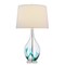 Homeroots 27" Clear Glass Table Lamp With White Empire Shade 524783 - alternate 2