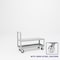 Pucel Single Handle Heavy Duty Truck, 18 in D x 36 in W x 36 in H, Gray 18-TR-36S - alternate 1