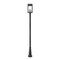 Z-Lite Hartwell 4-Light Outdoor Post Mounted Fixture, 10 in W x 116.75 H, Sand Black 5019PHBR-5011P-BK - alternate 2