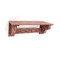 Homeroots 30in Red Distressed Wood Four Hook Wall Mounted Hanging Coat Rack 274518 - alternate 2