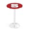 Holland Bar Stool Co 36" Chrome North Carolina State Pub Table, 36" dia. Top L214C3636NCarSt - alternate 1
