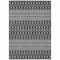 Homeroots 5' X 8' Gray Silver And Charcoal Tribal Washable Indoor Outdoor Area Rug 582567 - alternate 2