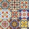 Homeroots 6" X 6" Blue Red Yellow Mosaic Peel And Stick Tiles 400067 - alternate 2