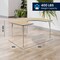 Flash Furniture Commercial Adjustable Height Horseshoe Activity Table-Standard Legs in LT NAT XU-A6066-HRSE-LTNAT-T-A-GG - alternate 2