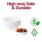 Smarty Had A Party 12 oz. White Flair Plastic Soup Bowls (180 Bowls), 180PK 201WH-CASE - alternate 2