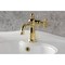 Kingston Brass One-Handle Single-Hole Bathroom Faucet with Push Pop-Up Drain, Polished Brass KS3542RNX - alternate 2