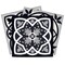 Homeroots 7" X 7" Black White And Tan Peel And Stick Removable Tiles 390796 - alternate 2