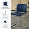 Flash Furniture Commercial Plastic Stack Stool with Contoured Back and Sled Base in Navy RUT-239AH-CS-NV-GG - alternate 2