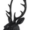 Homeroots 23" Black Polyresin Suited Deer Bust Tabletop Sculpture 392529 - alternate 2