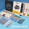 Canson Graduate Sketch & Notes Art Book, Dark Gray, Hard Cover Binding, 92 Sheet, 5.5x8.5 inch, 5PK C31200L042 - alternate 2